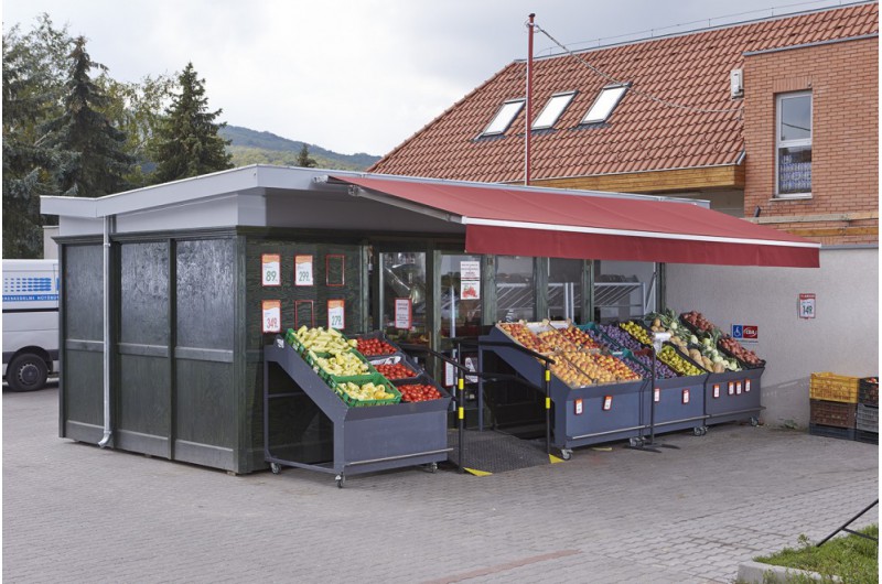ADV-XXL Zöldség-gyümölcs árusító pavilon ADV-XXL Zöldség-gyümölcs árusító pavilon