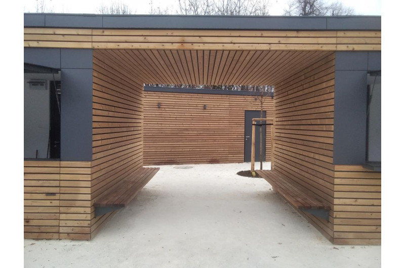 TR-THW-10&10 - Büfé pavilon esőbeállóval TR-THW-10&10 - Büfé pavilon esőbeállóval